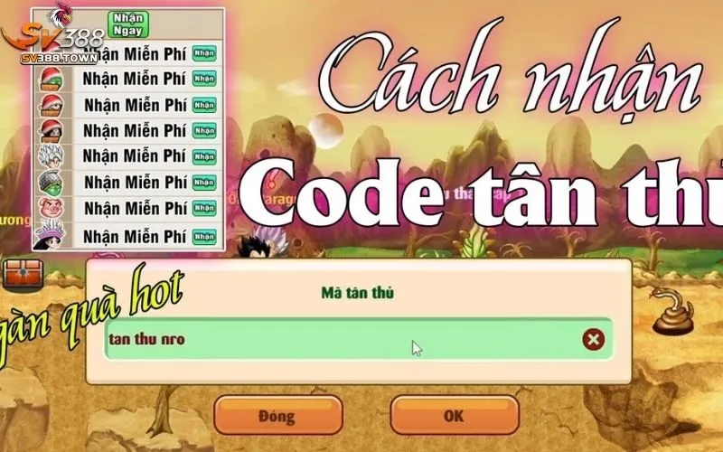 Code Tân Thủ SV388: Nhận Code Tân Thủ SV388, Miễn Phí 4 Code Tân Thủ SV388